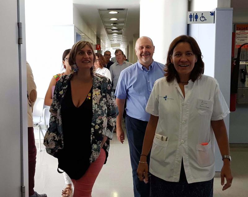 La consellera de salut, Alba Vergés, visita el CAP Sagrada Família, el CUAP i l'ESIC Dos de Maig