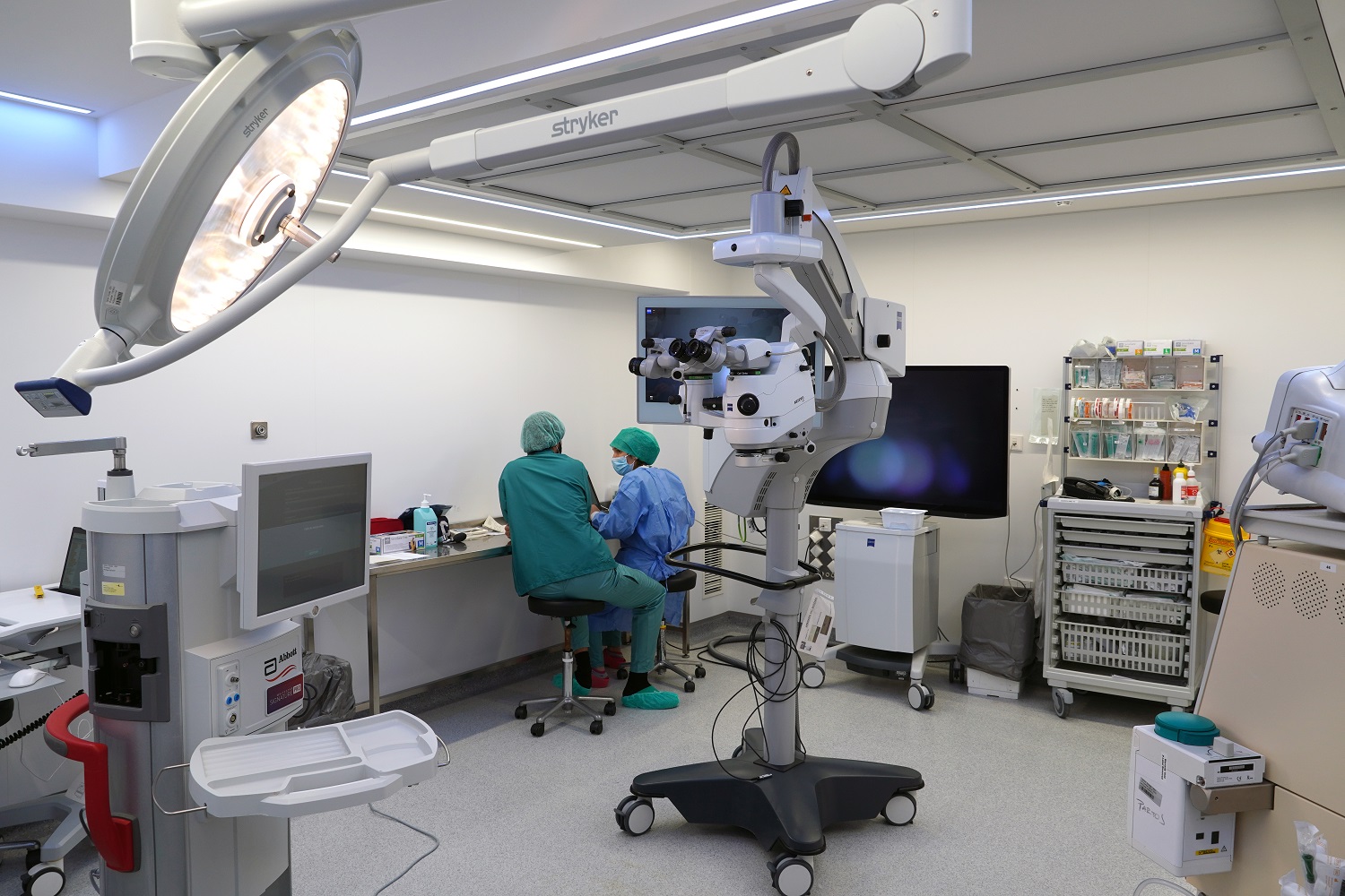 Installations du bloc chirurgical de l'Hôpital Général de l'Hospitalet