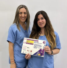 Montserrat Hernández, a l'esquerra, i Tania Plaza.
